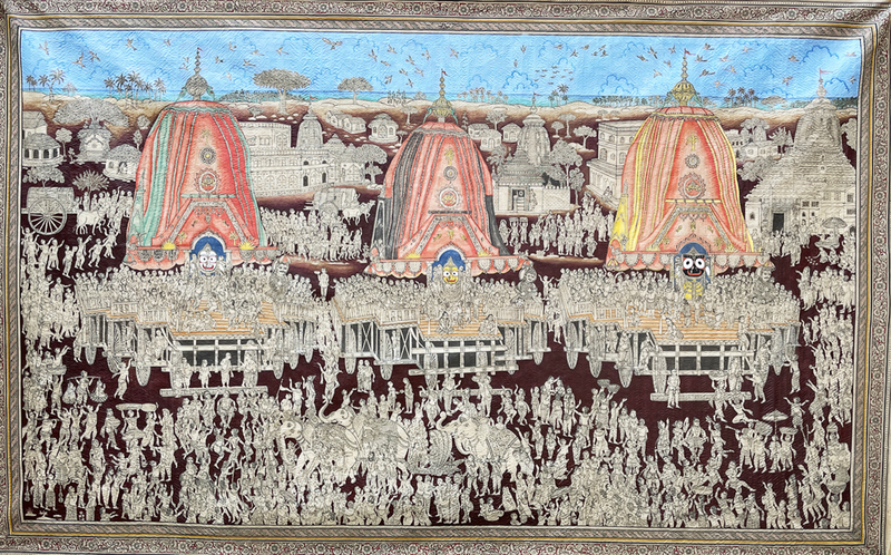 Rath Yatra: Pattachitra painting by Gitanjali Das