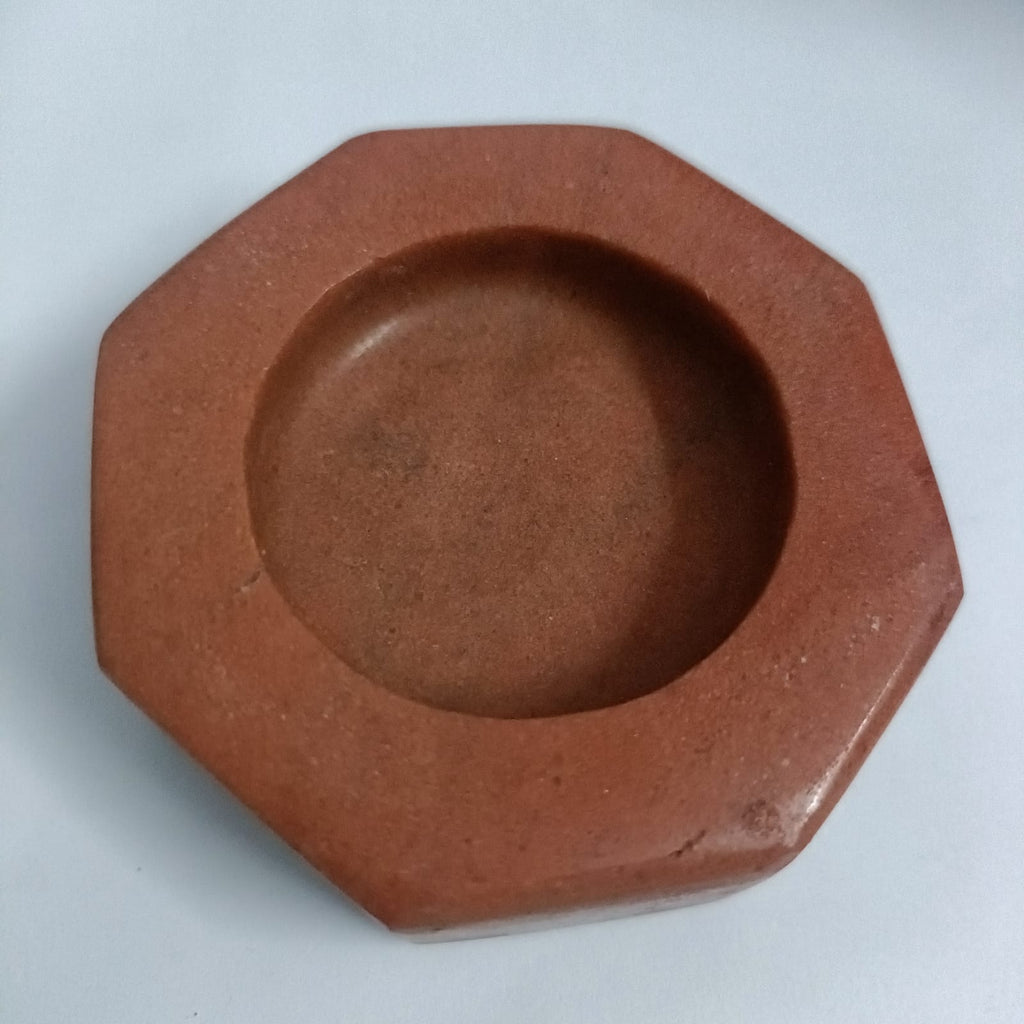Red Quartz Tea light holder