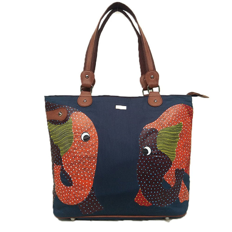 Blue Vegan Laptop Bag