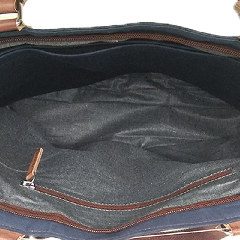 Return to the Root, Blue Vegan Laptop Bag/Tote-Vegan Fabric Laptop Bags/Totes