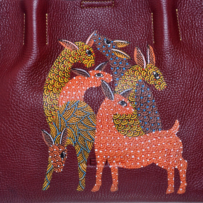 Buy Return to the Root Maroon Bag