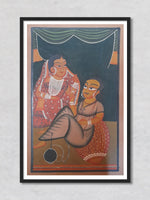 Kalighat painting by Uttam Chitrakar