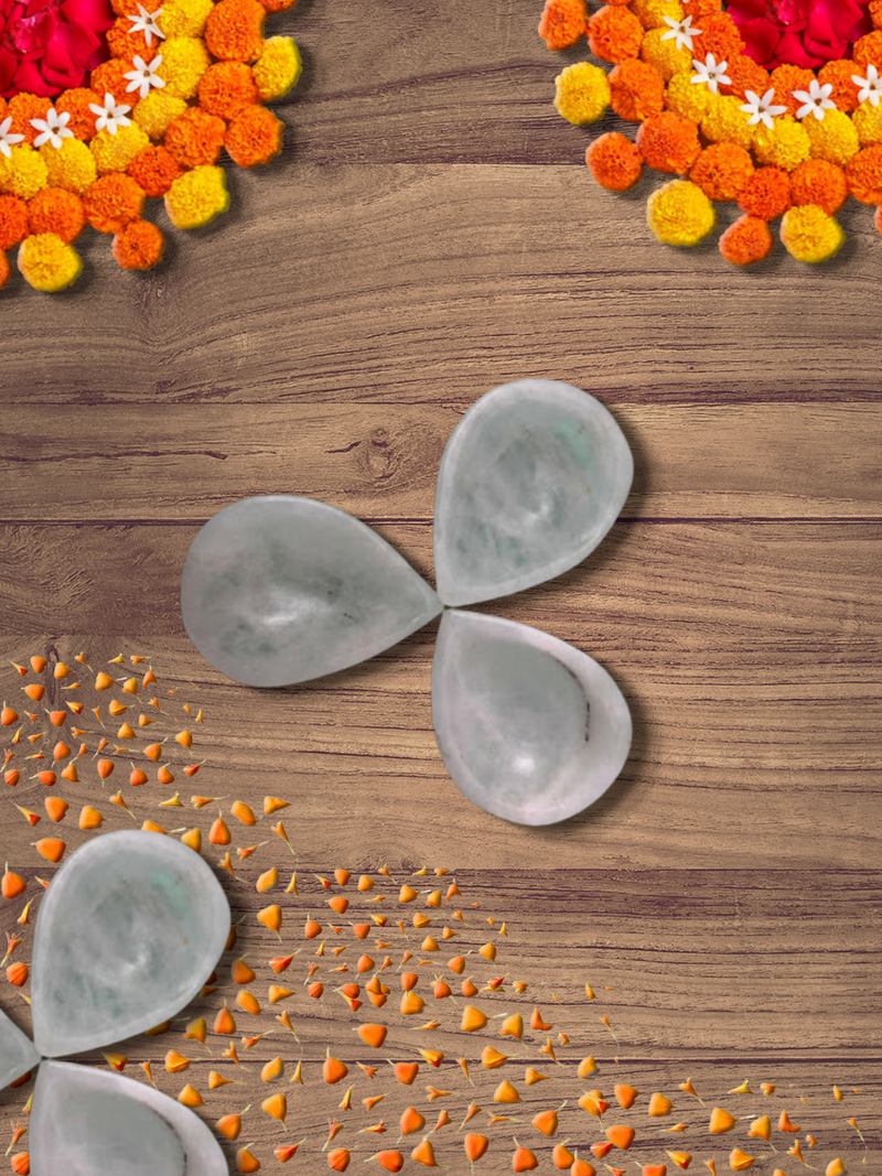 Rose Quartz Ekmukhi Diya