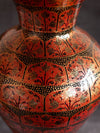 Royal Red Paper Mache Vase by Riyaz Khan