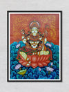 Saraswati, Kerala Mural Painting by Adarsh