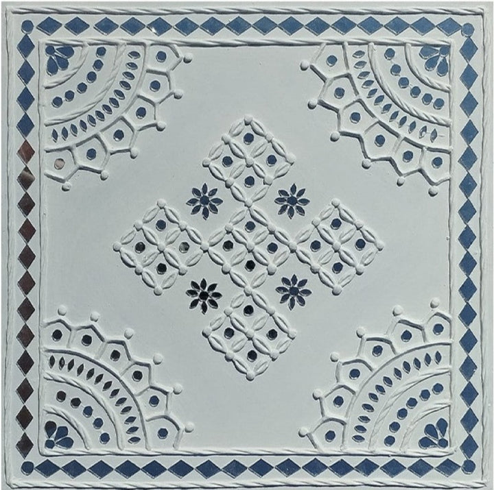 Shimmering Elegance: Lippan Kaam Artwork by Nalemitha For Home Decor, Gifting Thumbnail