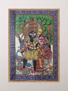 Lord Shiva’s Divine Family: Madhubani painting by Priti Karn