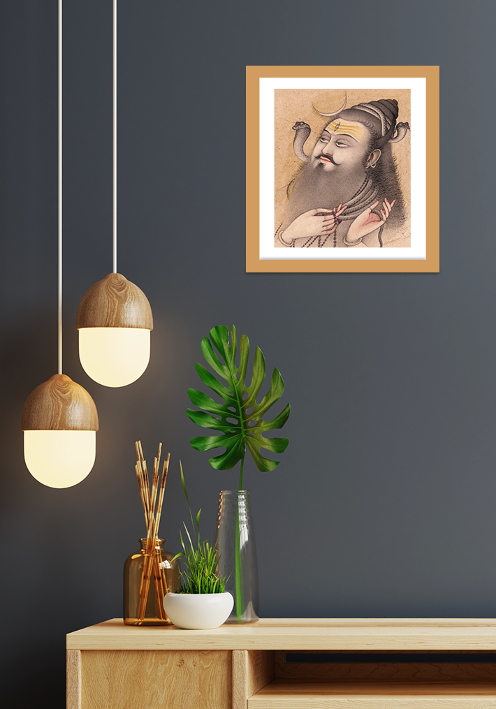 Shiva Shambhu Bikaner Art Print 