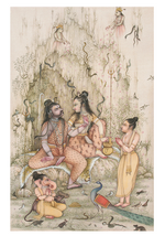 Buy Shiva Pariwar Bikaner Art Print by Mahaveer Swami