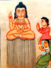 Shiva Kalighat Painting