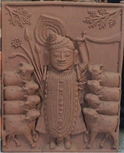 Shreenath ji Terracotta Art by Dinesh Molela Thumbnail