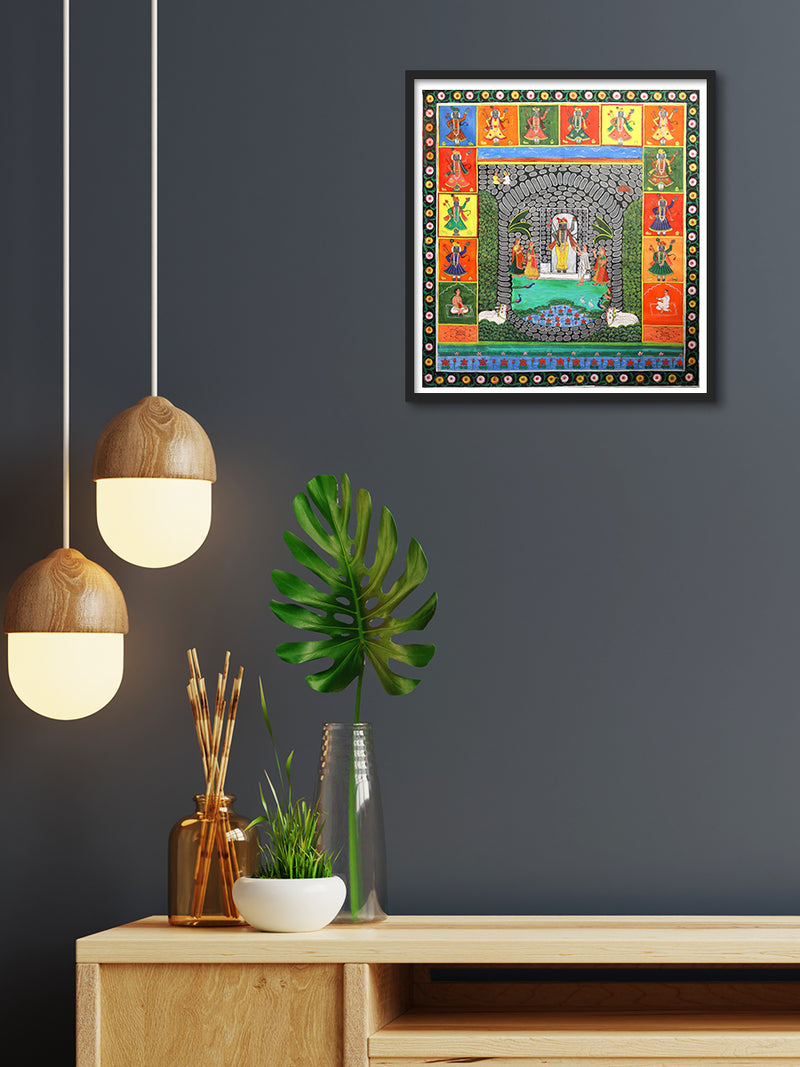 Shrinath Ji: Kavad Painting by Dwarka Prasad