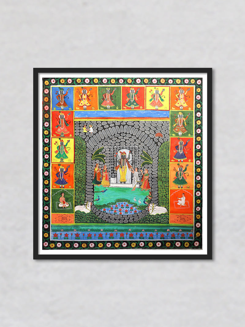 Shrinath Ji: Kavad Painting by Dwarka Prasad