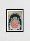 Lakshmi's Divine Grace: Mysore Painting by Dr. J Dundaraja