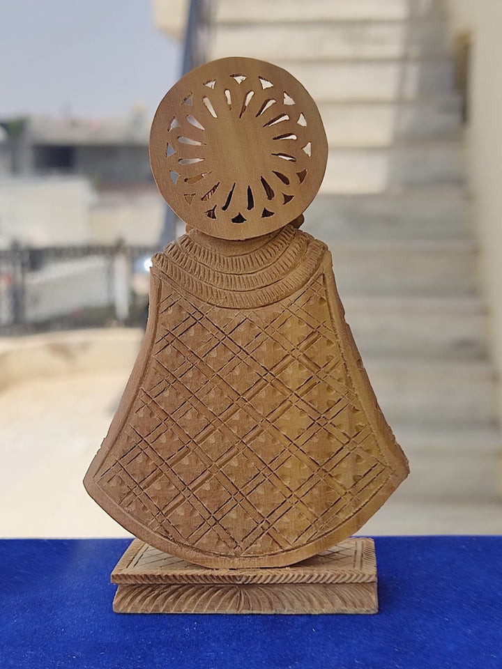 Shyam Baba Sandalwood Miniature Artwork by Om Prakash Thumbnail