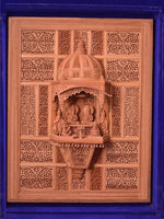 Sri Ram Darbar Sandalwood Miniature Artwork by Om Prakash