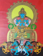 Surya Naryana: Kalamkari Painting by Harinath.N