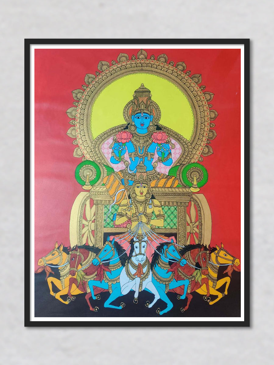 Surya Naryana: Kalamkari Painting by Harinath.N for sale