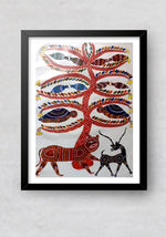 Sustaining Lives Bhil Painting by Shersingh Bhabhor