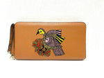 THE PEACOCK AND THE FISH, TAN WALLET