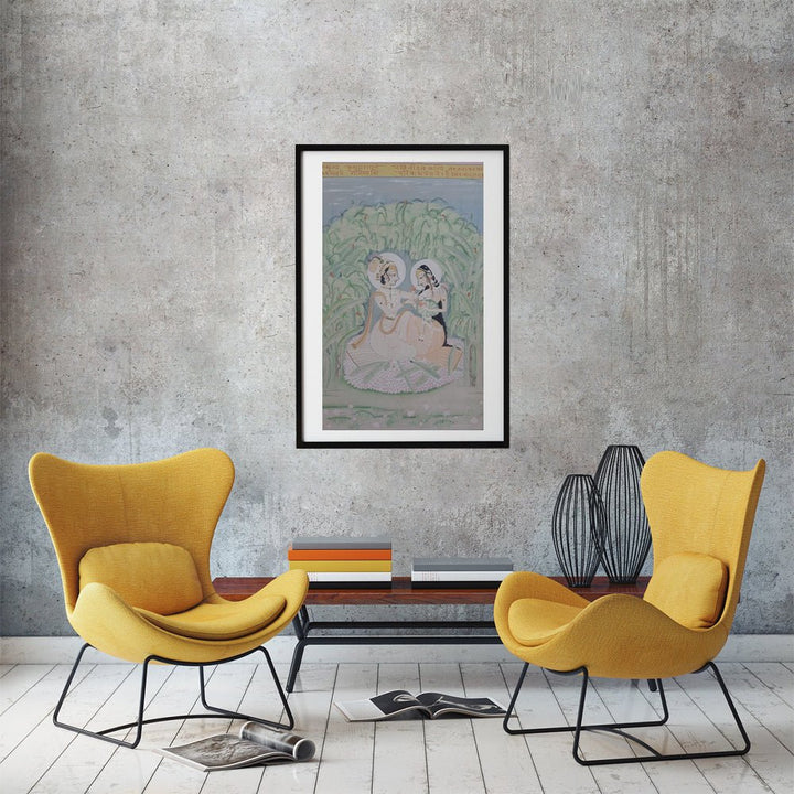 A Sonnet of Divinity in Kishangarh Painting by Shehzaad Ali Sherani Thumbnail