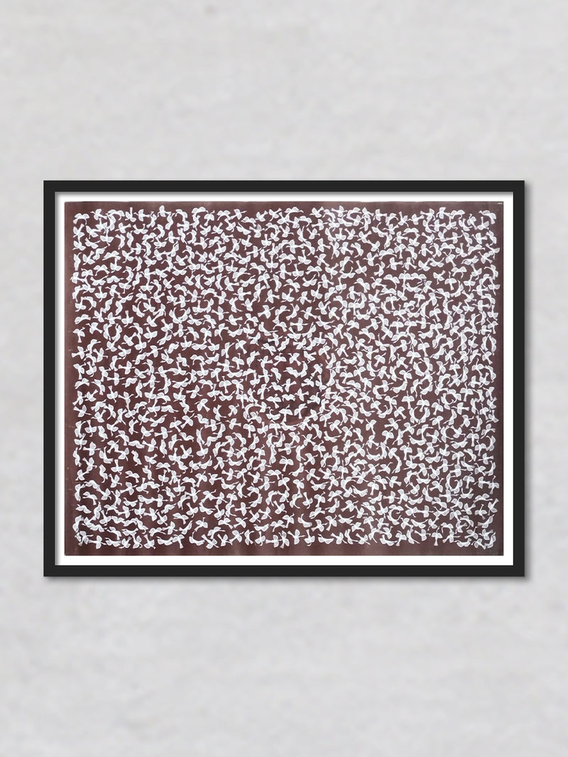 The Birds Warli painting by Dilip Rama Bahotha