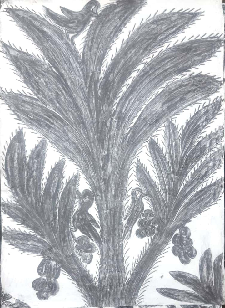 Floral Symmetry in Sohrai by Rukmani Devi Thumbnail