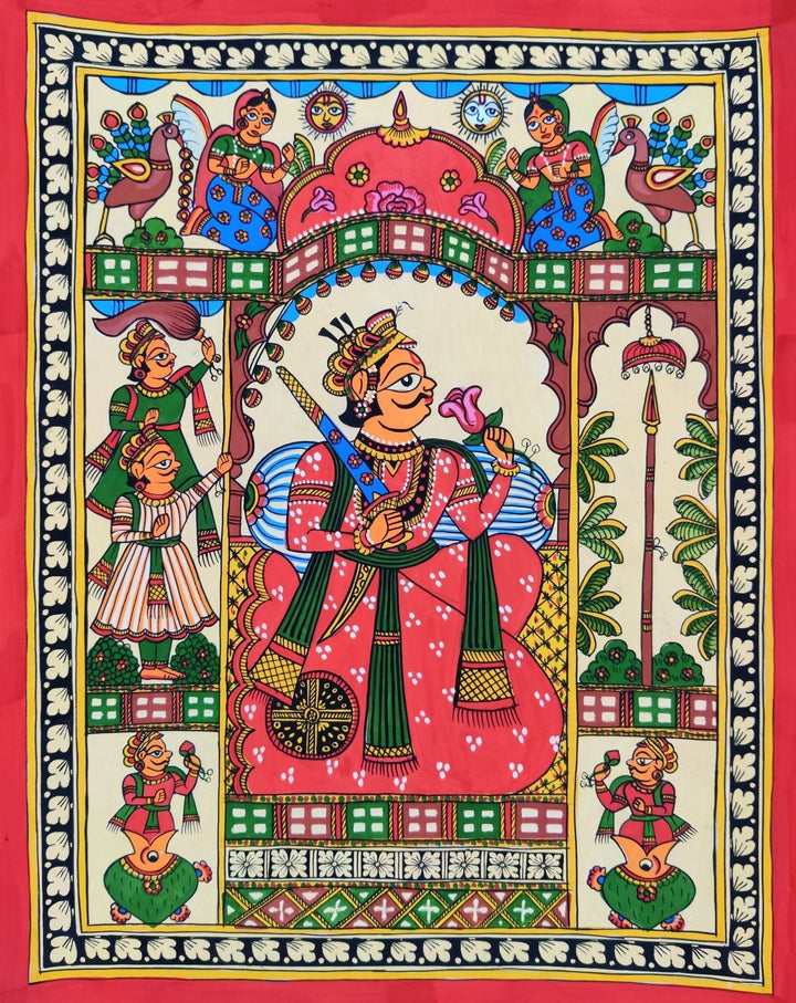 The Dynamic Pabuji: Phad Painting by Kritika Joshi Thumbnail