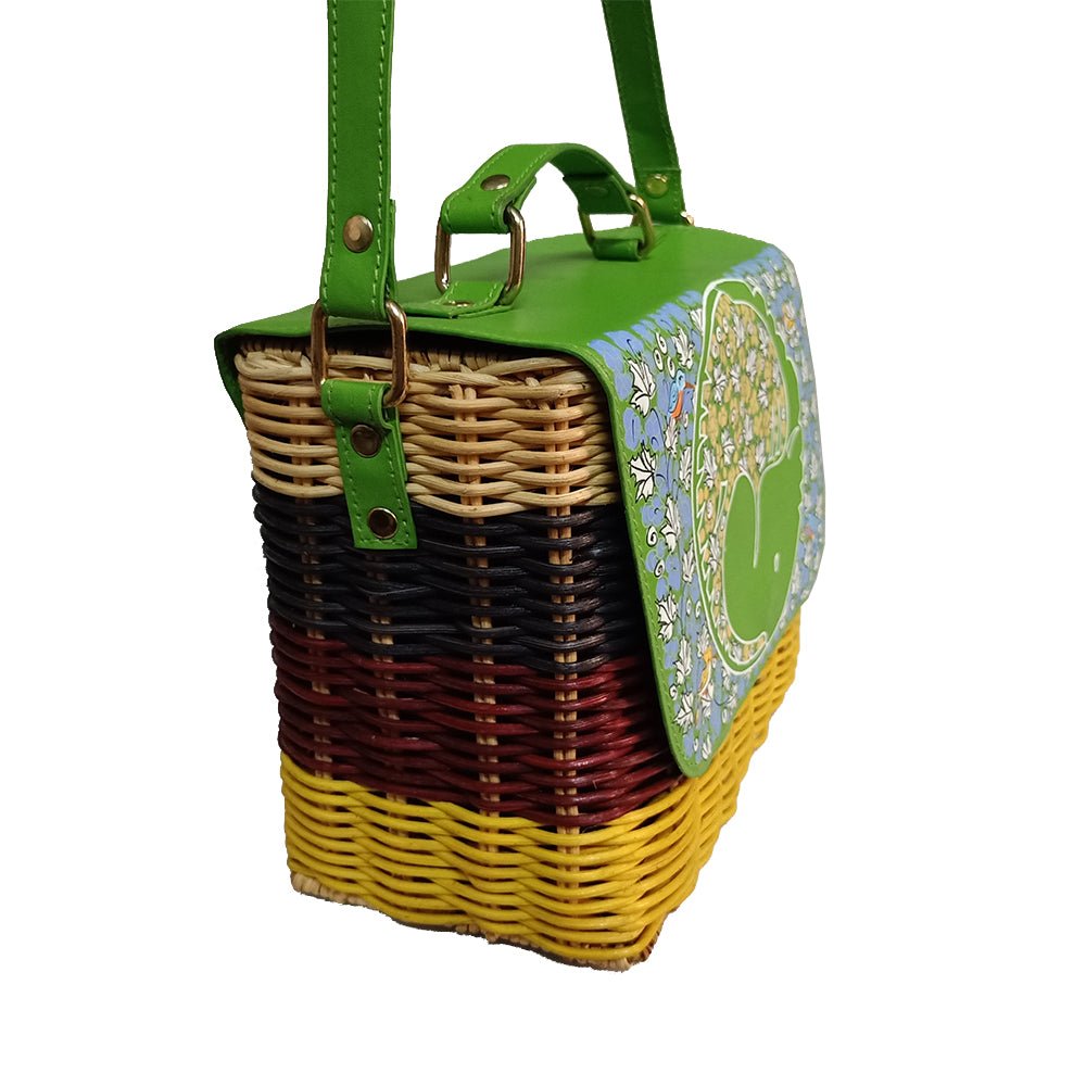Box Shaped Sling Bag 