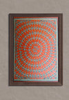 The Fish Madhubani art by Pratima Bharti (in orange)