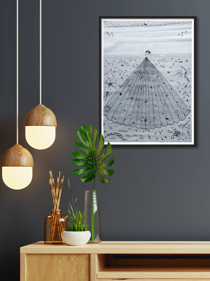 Fisherman Warli painting online