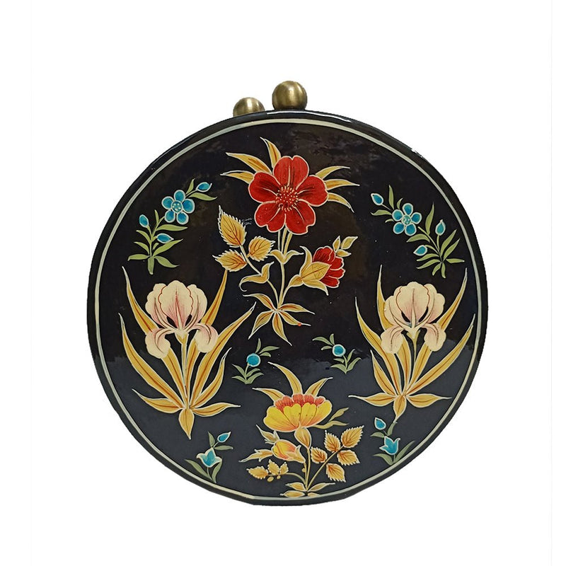The Leaves, ROUND PAPER MACHE CLUTCH-Paper Mache Clutch