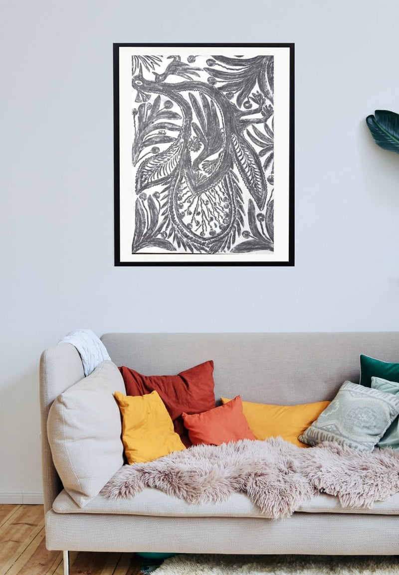 Buy The Peacock Sohrai Painting