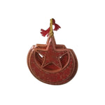 The moon and the stars, handpainted christmas decoration-