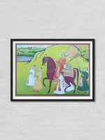 The Royal Escort in Miniature Painting by Mohan Prajapati