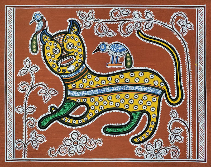 Buy Tiger Mandana Painting by Vidya Dinesh Soni