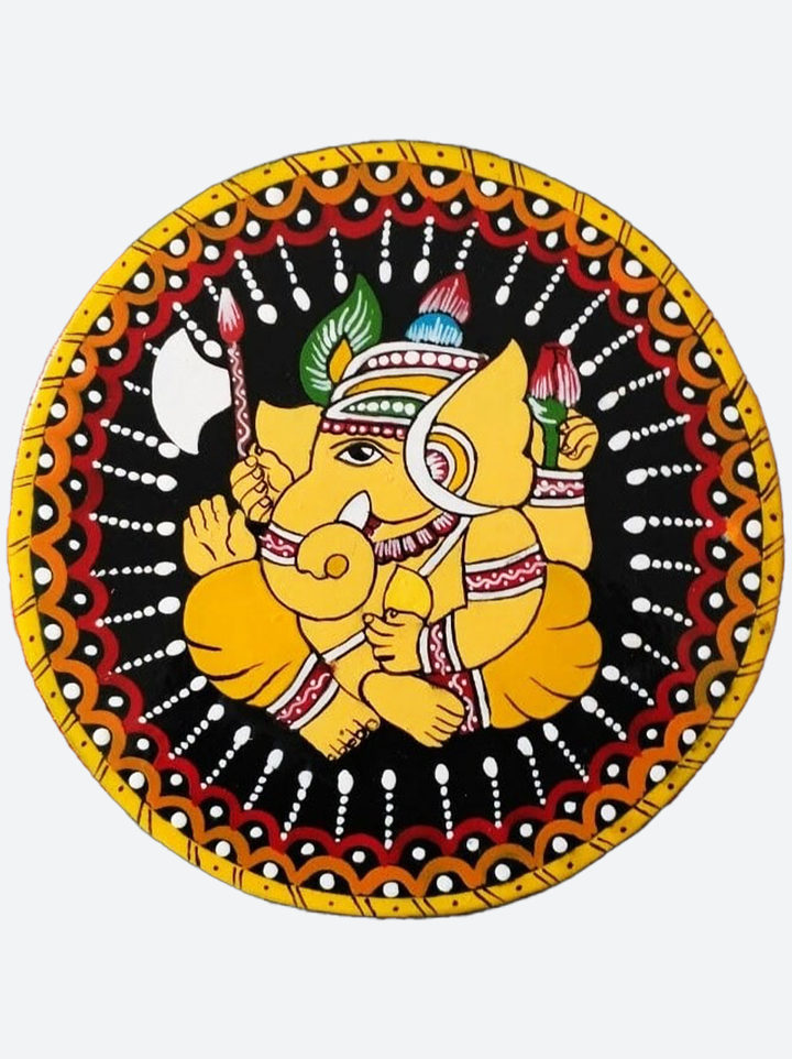Tikuli Ganesha Painting by Ashok Kumar Thumbnail