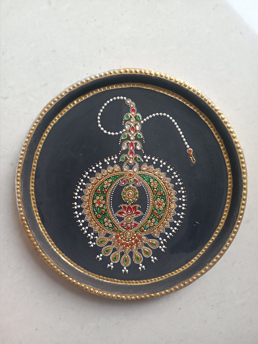 Traditional Forehead Jewellery Plate Miniature style by Mohan Prajapati