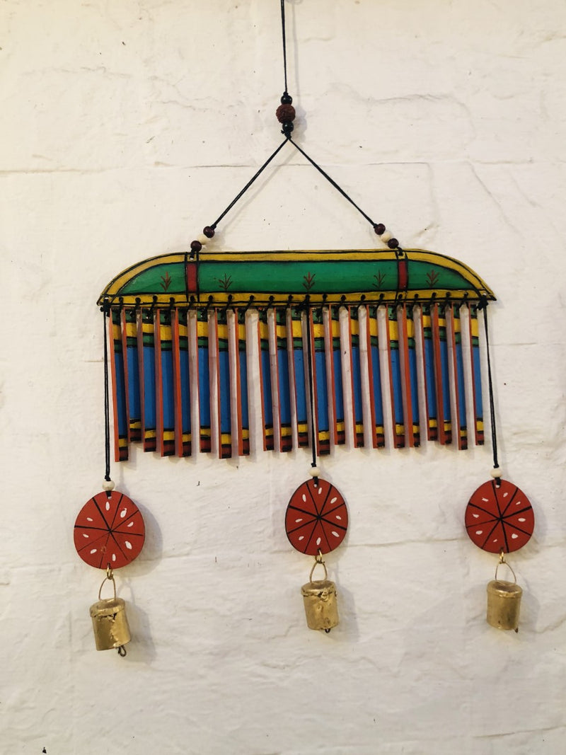 Traditional Wind Chimes (Green) by Veer Singh