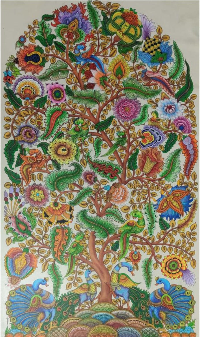 Tree of Life: Kalamkari Painting by Harinath.N Thumbnail