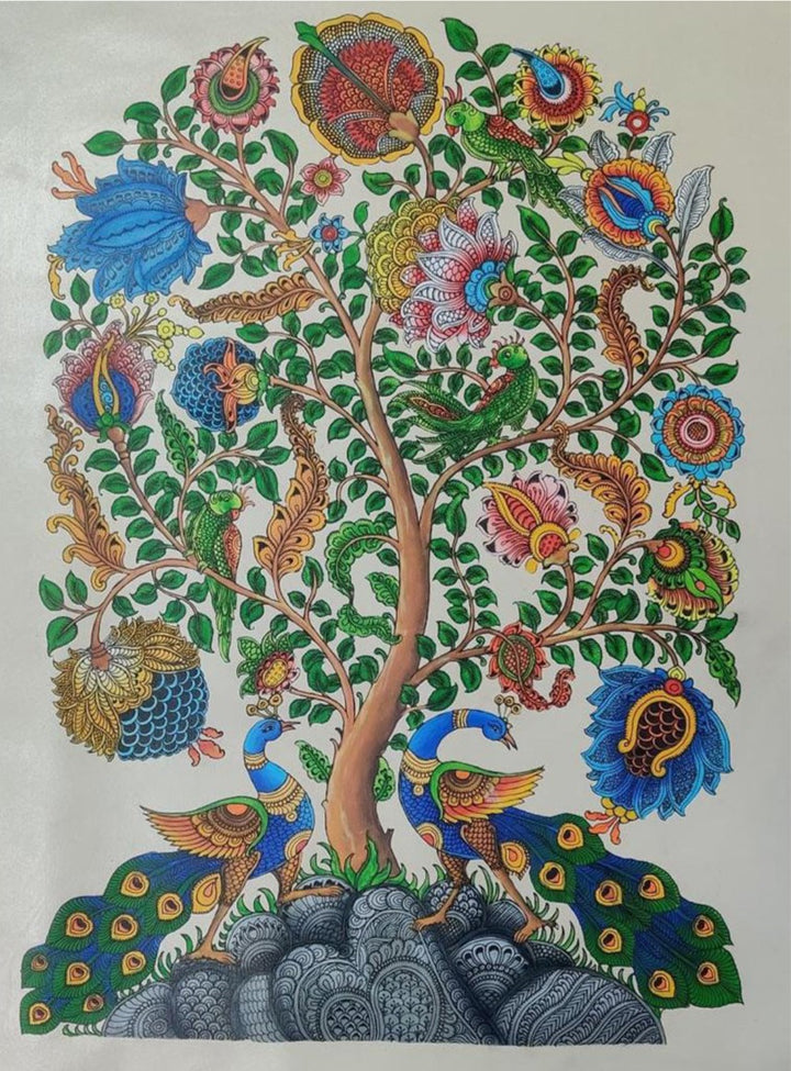 Tree of Life: Kalamkari Painting by Harinath.N Thumbnail