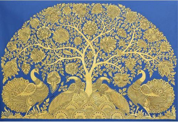 Tree of Life: Kalamkari Inspired Painting by Harinath.N Thumbnail
