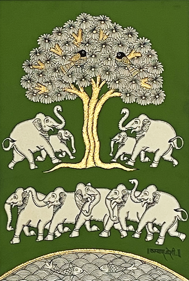 Tree of Life Phad Painting by Kalyan Joshi Thumbnail
