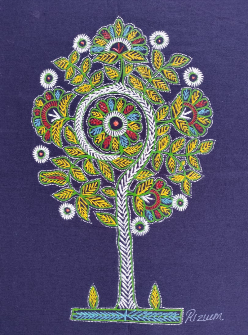 Artist Hanis Rogan Buy Tree of Life: Rogan Art by Rizwan Khatri
