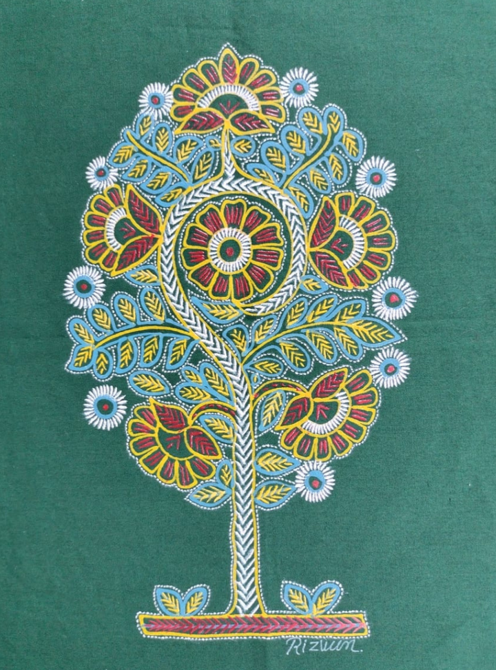 Tree of Life Rogan Art by Rizwan Khatri Thumbnail