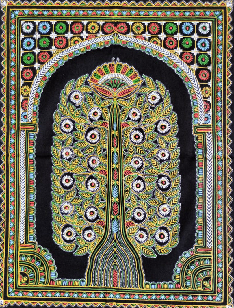 Tree of Life Rogan Art by Rizwan Khatri
