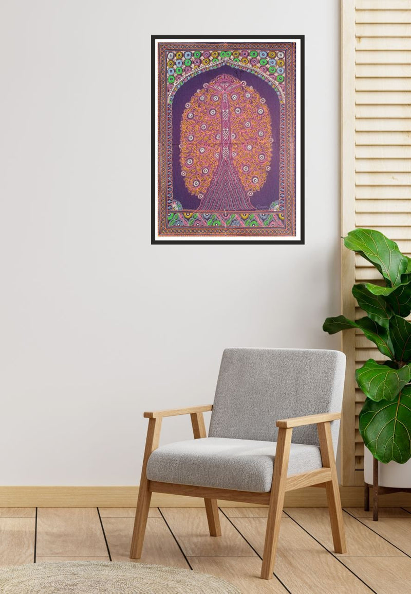 Tree of Life Rogan Art by Rizwan Khatri-Paintings by Master Artists
