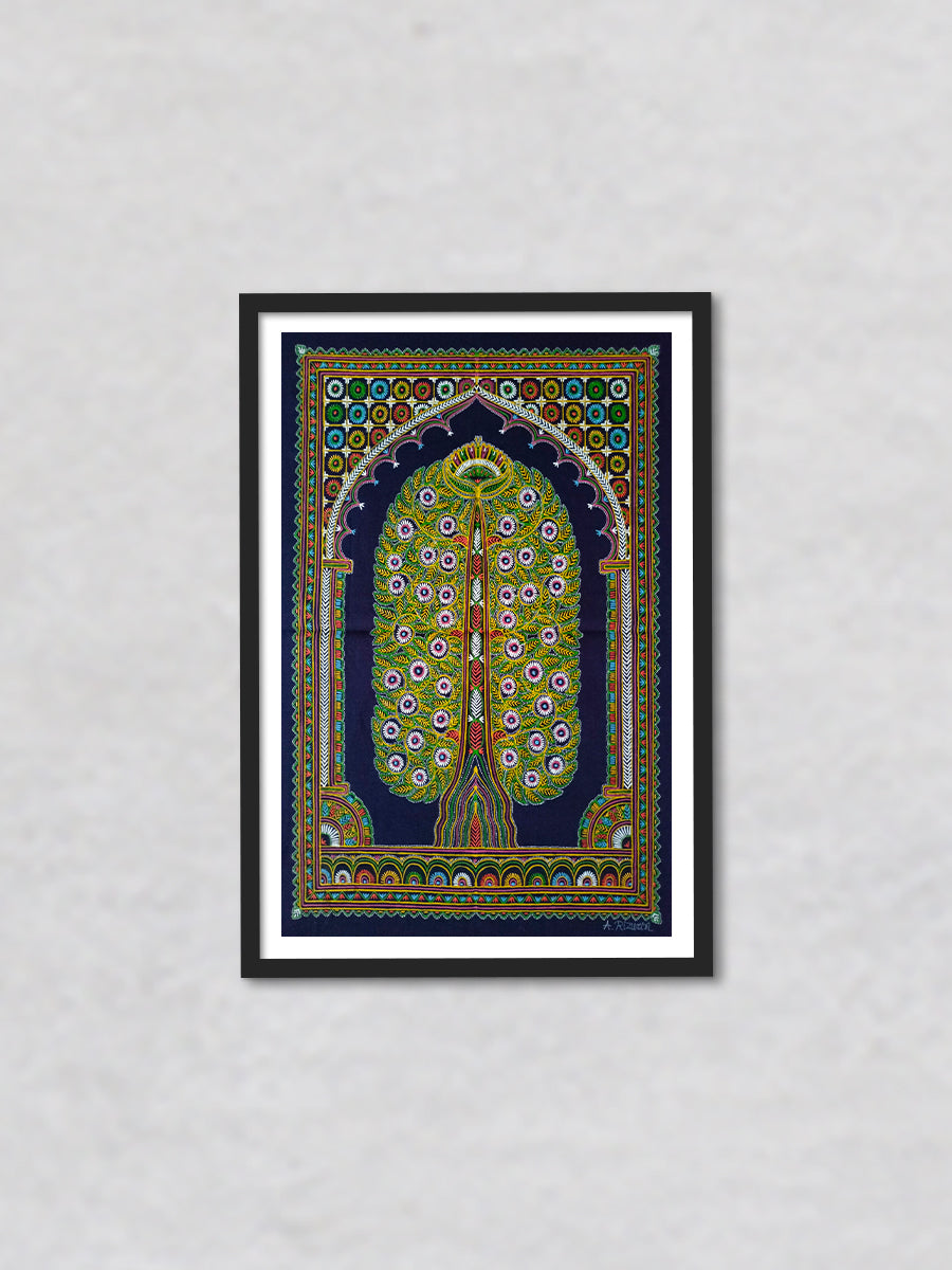 Tree of Life Rogan Painting by Rizwan Khatri