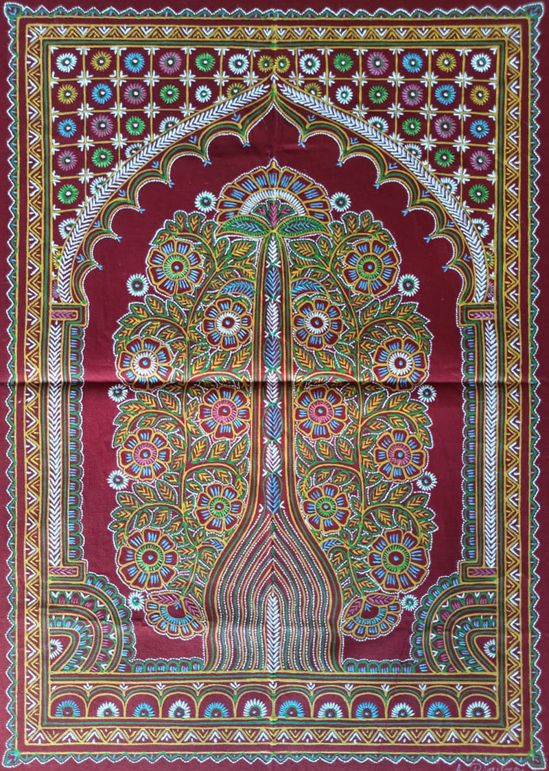 Tree of Life Rogan painting by Rizwan Khatri