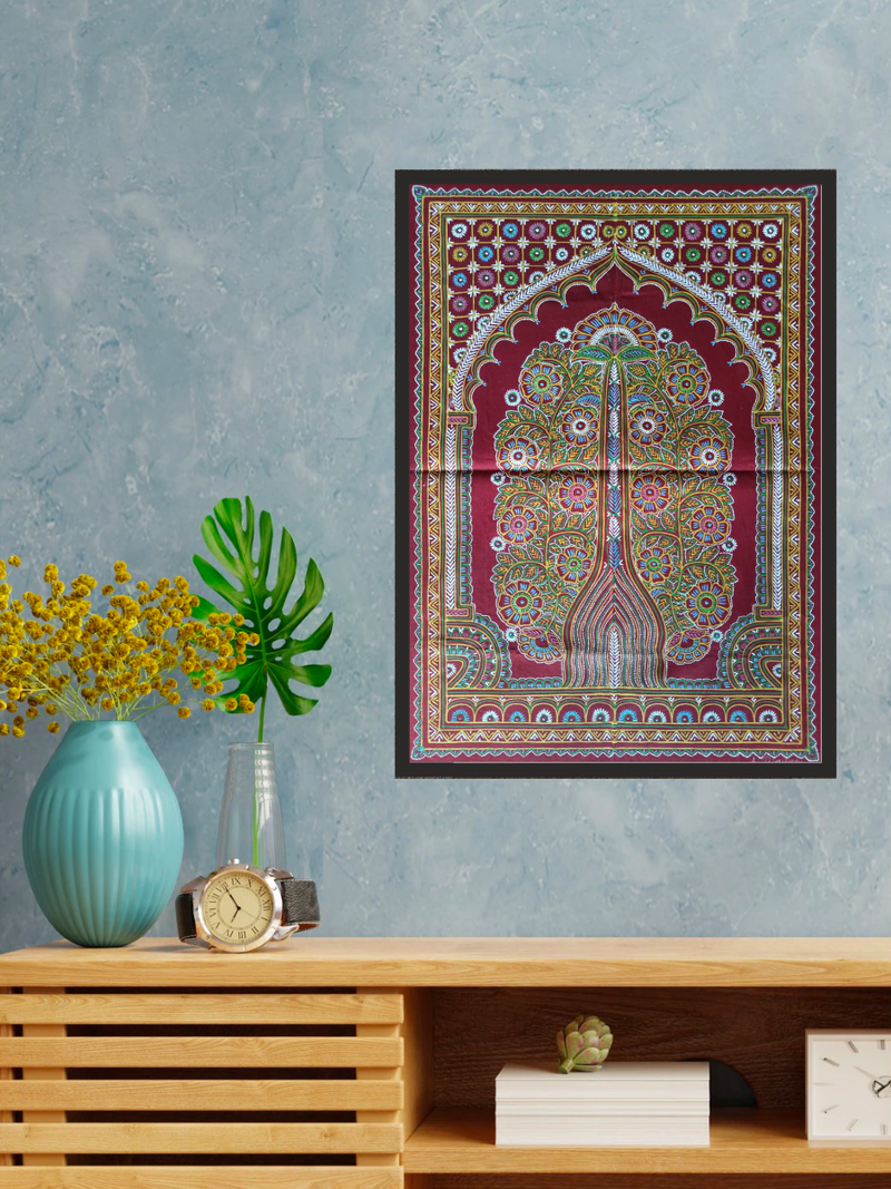 Tree of Life Rogan painting by Rizwan Khatri